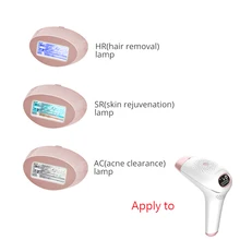 Кварцевая лампа для перманентного IPL лазер для удаления волос устройство для эпиляции/омоложения кожи/удаления акне головки с 500000 снимками