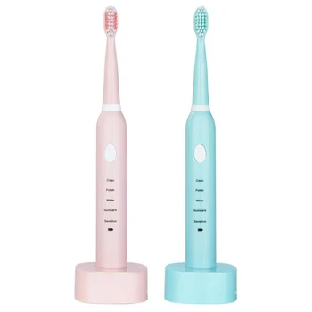 

Children adult electric toothbrush charging sonic 5 gear adjustment household waterproof soft whitening toothbrush