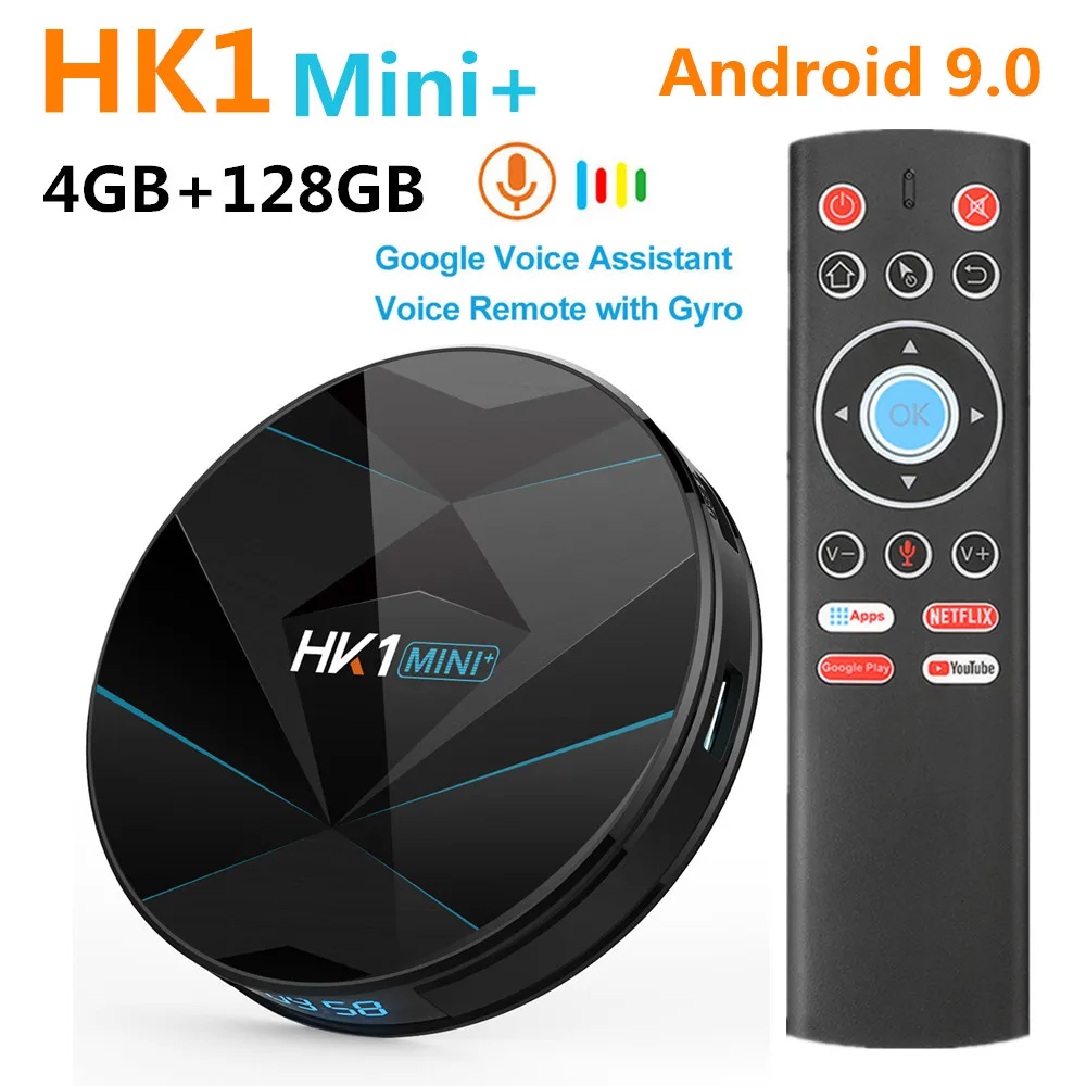 

HK1 Mini plus TV BOX Android 9.0 4GB 128GB 64GB 32GB Rockchip RK3318 2.4G/5G WIFI 4K Google voice PK HK1 MAX A95X Android TV Box