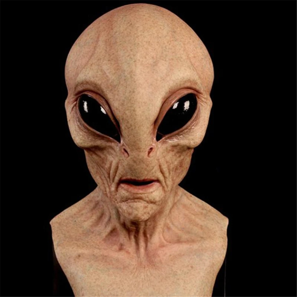 

Alien Latex Mask Creepy Supernatural Realistic Costume Great Scary Prank Halloween Party Masks