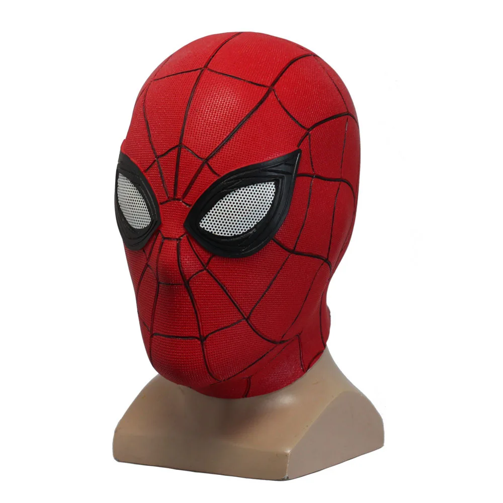 

Cosplay Superhero Spiderman Latex Masks Helmet Peter Parker Halloween Costume Props Spider Man Far From Home Mask