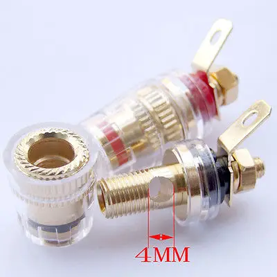 

DHL/EMS 150 PCS Binding Post TO TV AV Speaker Cables Amplifier Terminals Banana Plug-A8