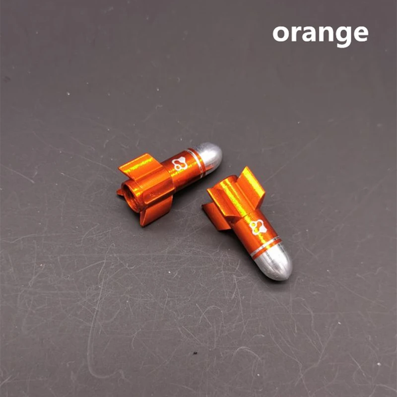 orange Fouriers велосипедная крышка клапана VL-PE006 алюминиевый сплав шина Америка крышка клапана велосипедная шина покрытый протектор Аксессуары для велосипеда - Цвет: orange
