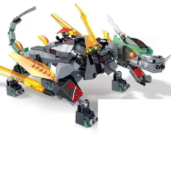 

New 2020 goed Empire Dragon Building Blocks Kit Bricks Classic Movie Ninja Model Kids Action Toys For Children Gift