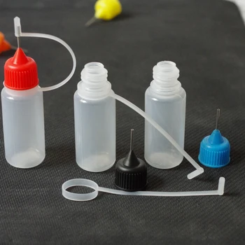

Wholesale 100/Pcs Empty Plastic Needle Bottle PE 10ML Plastic Dropper Bottles With Screw Metal Needle Cap Free Shipping