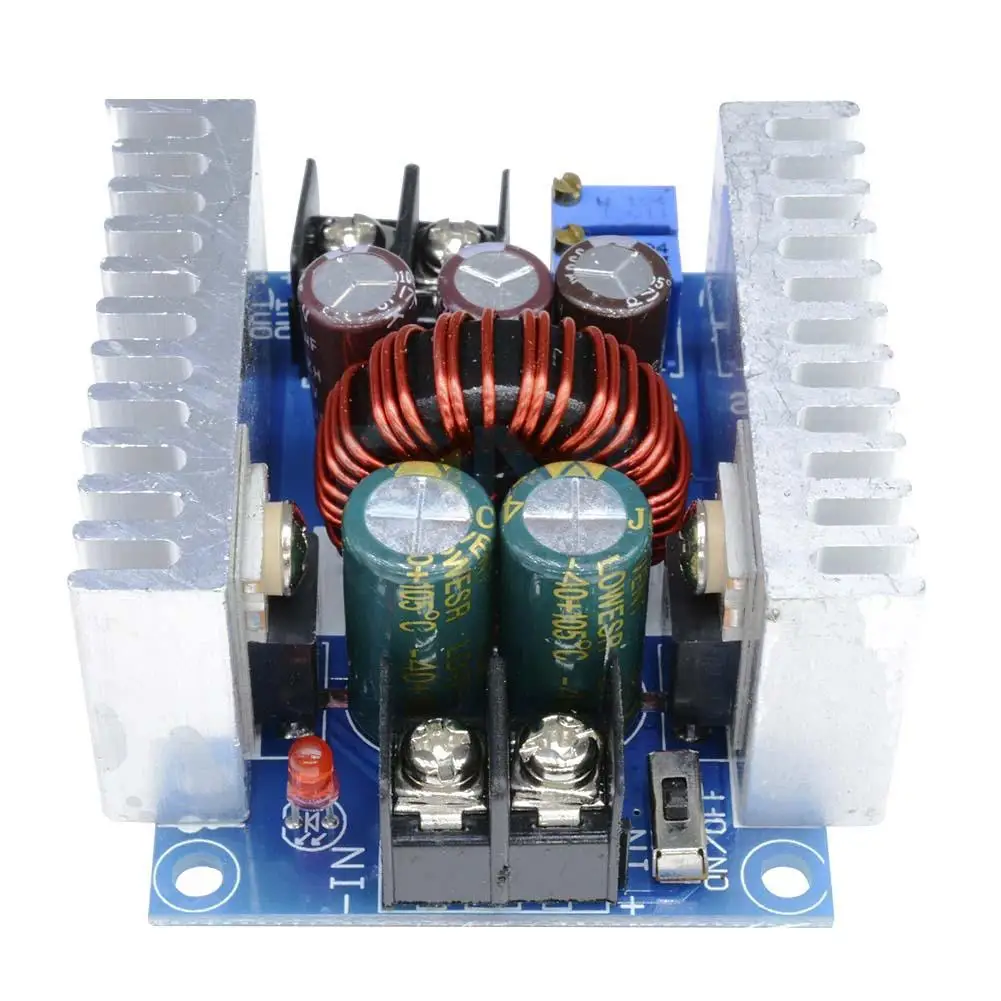 DC 300W 20A CC CV постоянный ток Регулируемый понижающий преобразователь напряжения - Цвет: blue