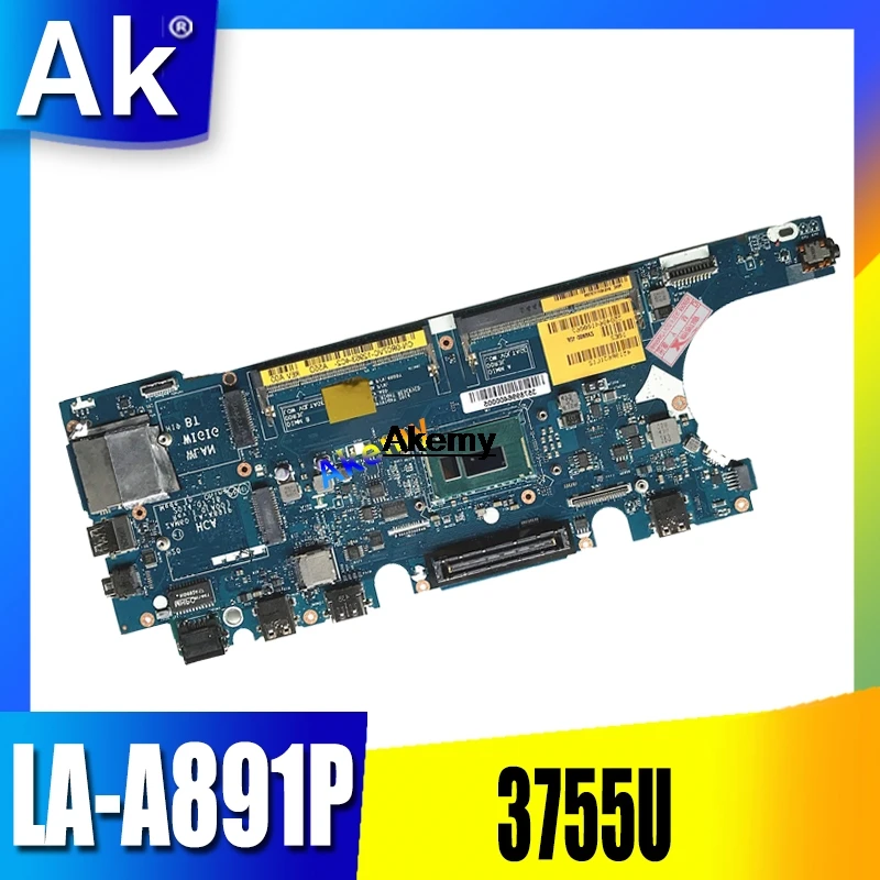 CN-08FKX9 8FKX9 FOR DELL LATITUDE E5250 laptop motherboard ZAM60 LA-A891P celeron3755U mainboard NOTEBOOK PC