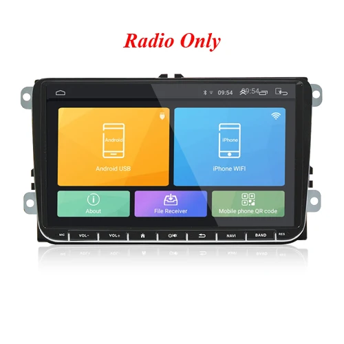 Car Radio Only 2 Din " Full HD 1080P мультимедиа сенсорного экрана видео плеер автомобиля gps навигация Bluetooth Wifi Зеркало Ссылка авто радио - Цвет: Car Radio Only