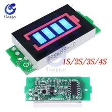 1 S/2 S/3 S/4S модуль индикатора емкости литиевой батареи 4,2 в синий дисплей тестер мощности батареи электромобиля Li-po Li-ion