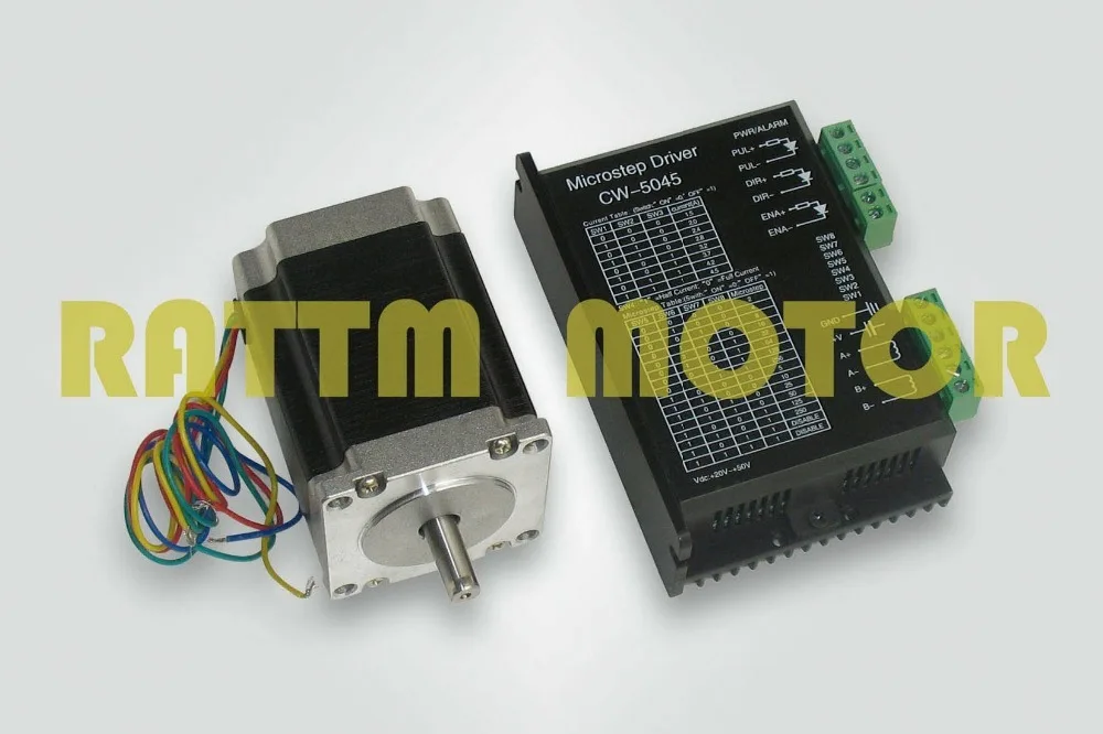 1set Nema23 stepper motor 270oz-in/76mm 3.0A + Mot...