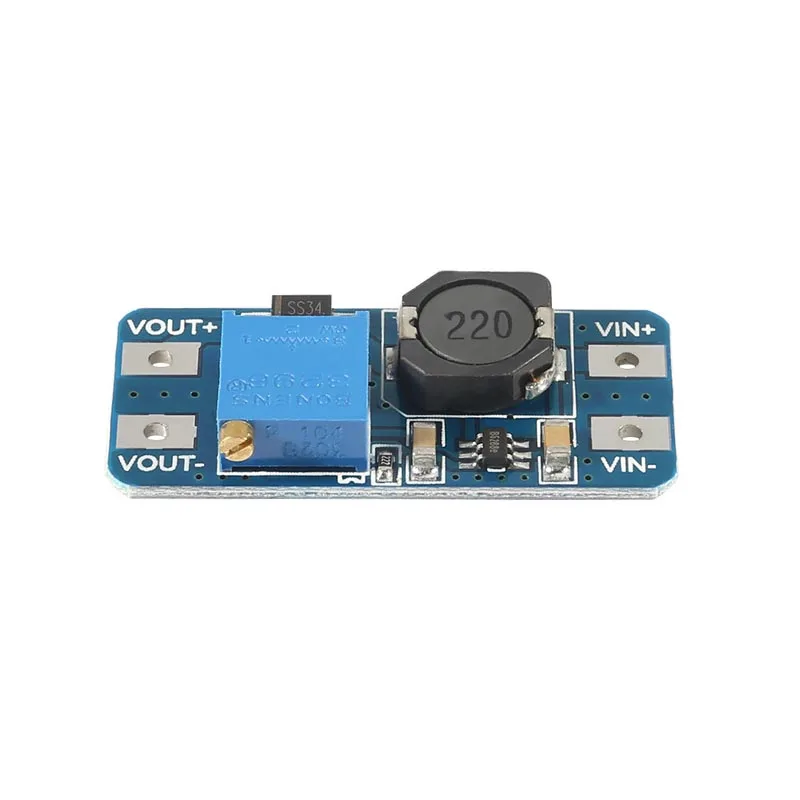 1pc MT3608 2a max dc повышающий регулятор напряжения постоянного тока повышающий преобразователь модуль питания плата макс. выход 28 в 2A для arduino - Цвет: 1pc