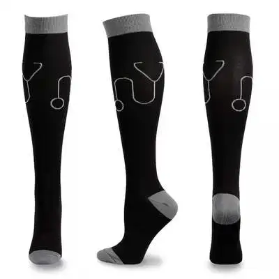 Unisex Knee-High Compression Stockings for Circulation and Support