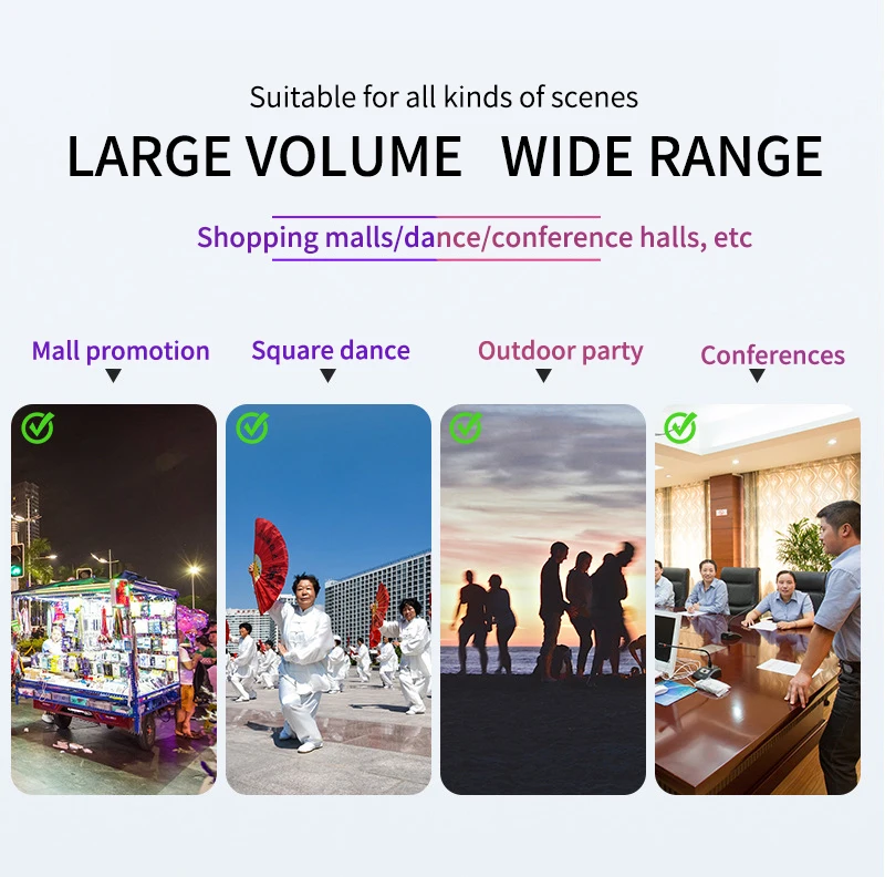 Wireless Bluetooth Speaker with Call Hands-Free U disk storage TF FM AUX function for Outdoor Party