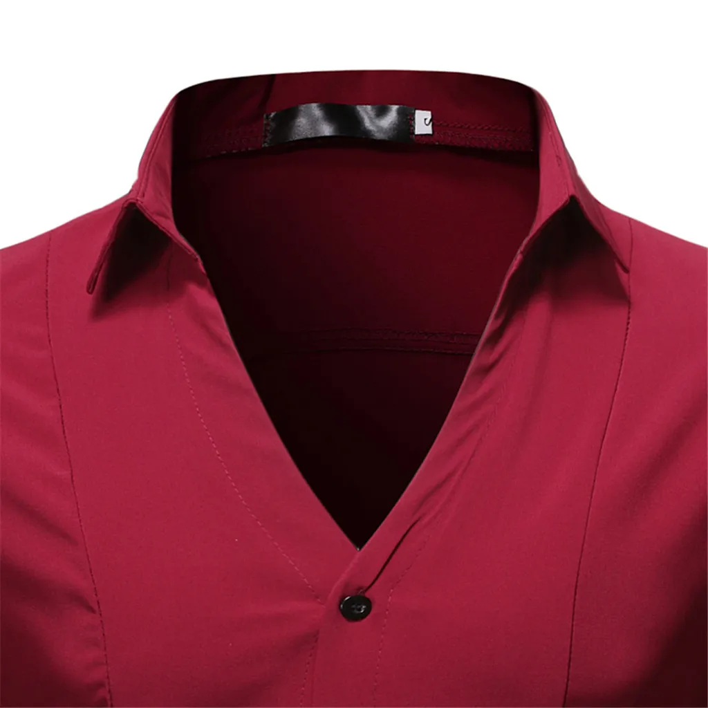 Camisa Masculina мужская новая стильная простая Модная рубашка с длинными рукавами Модная белая Удобная блузка 19Aug13 P30