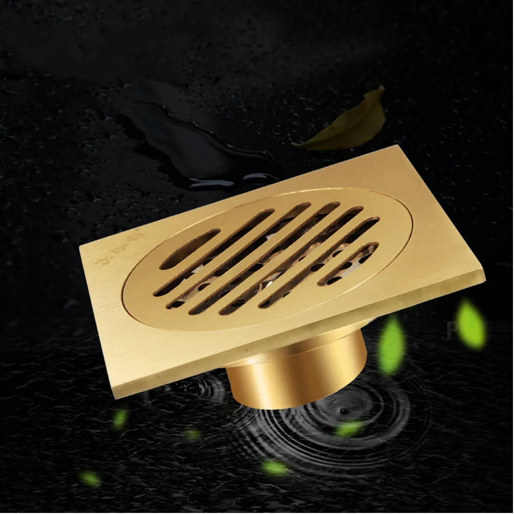 Bathroom floor shower drain waste floor drain Anti-odor Bathtub Shower Drainer Stainless Steel Square drainage floor drain shower drain