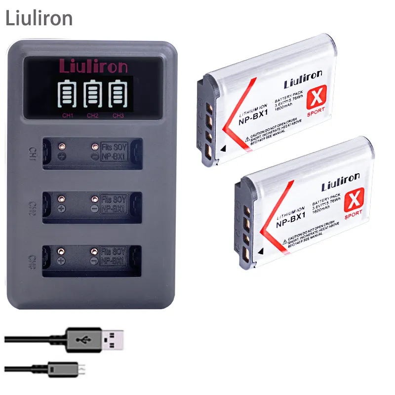 3x bateria NP BX1 NP-BX1 батареи npbx1+ 3 лота USB зарядное устройство для sony HDR-AS100v AS30 AS15 HX400 WX350 RX1 RX100 RX100iii M3 AS100V