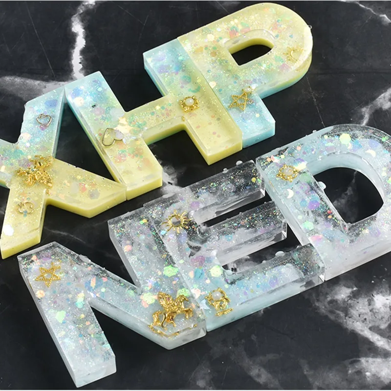 

Letter A To Z Mold Alphabet Number Silicone Molds Initial Mold Large Clear Resin Mold Epoxy Resin Craft Supplies For Home