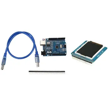 

R3 Development Board ATmega328P CH340 CH340G for Arduino R3 & 1.8 Inch ST7735R SPI 128X160 TFT LCD Display Module