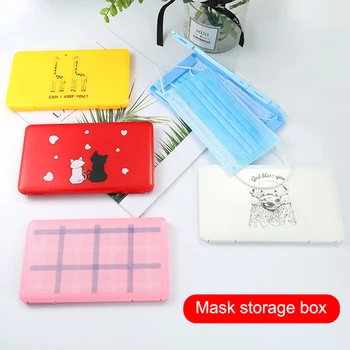 

Mask Storage Box Waterproof Dustproof Portable Plastic Rectangular Storage Case can CSV