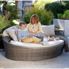 Ngryise 1Pcs A Set length 180cm width 150cm rattan sofa