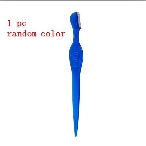 Random Color 1 шт., формовочный нож для бровей, бритва для удаления волос на лице, триммер для бровей, острый нож для макияжа, лезвие для бровей, инструмент для удаления волос - Цвет: Random Color
