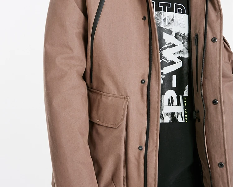 JackJones Мужская короткая парка с капюшоном куртка с подкладом мужская одежда 218409516
