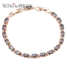Мистический Цирконий Очаровательные браслеты для женщин Серебряные модные ювелирные изделия Австралия со стразами AAA циркония& Ratail TBS731