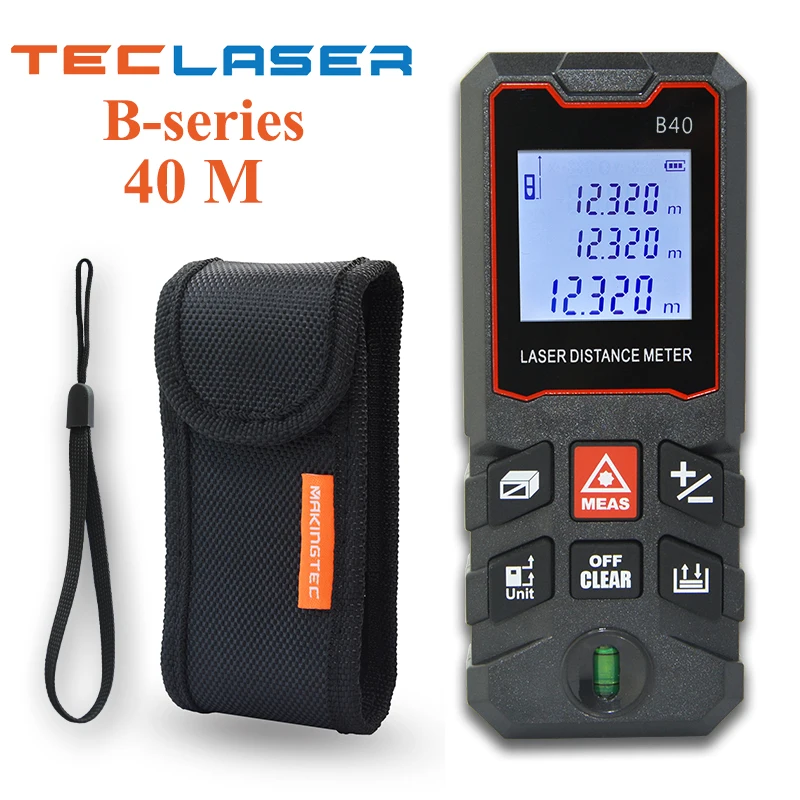 Лазерный дальномер TECLASER цифровой 20 м 40 60 100 | Инструменты