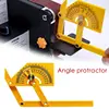 Protractor And Angle Finder Woodworking Measurement Tool Woodworking Angle Ruler Plastic Protractor Measuring Tool 2