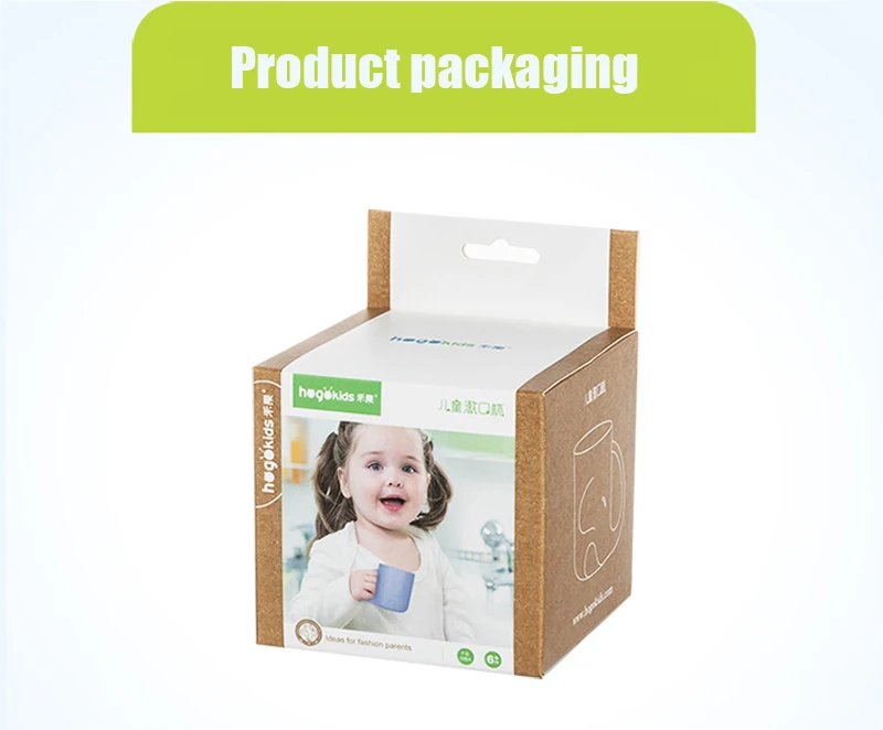 Hogokids чашка 1 шт. детские чашки для обучения питанию, воды, щетка для мытья зубов, многоразовые пластиковые чашки с ручкой, кружка для завтрака, напиток