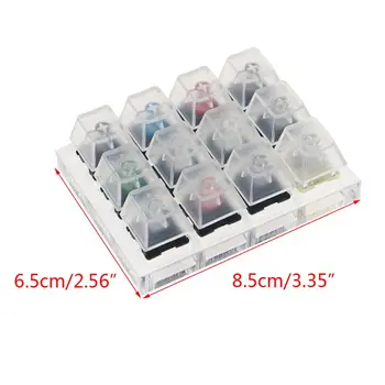 

Translucent Keycaps Testing Tool Cherry 12 MX Switches Keyboard Tester Kit