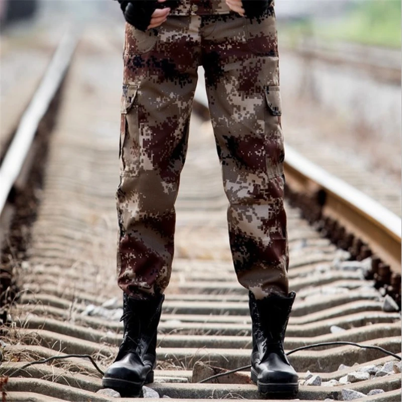 Крутая камуфляжная военная форма хорошего качества, тактические армейские штаны для мужчин, для работы на поле, для безопасности, кемпинга, скалолазания