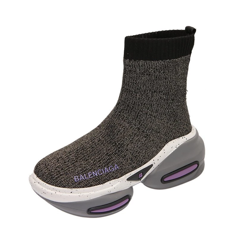 Natascha Women Ankle Boots Winter Chunky Platform Boots spring/autumn Fashion Round Toe Women's Stretch Fabric Women Sneakers