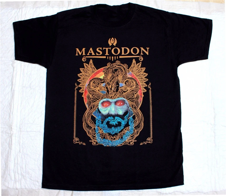 Новая редкая черная футболка Mastodon Crack The Skye Progressive Stoner Metal Lethargy новые Забавные