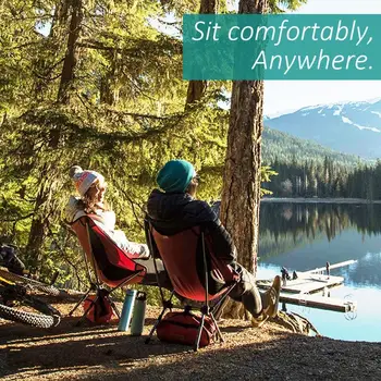 

Travel Slacker Chair Folding Tripod Camping Stool Seat Hiking Portable Outdoor