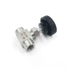 304 Stainless Steel 1/8" 1/4" 3/8" 1/2" BSP Female Thread Two 2 Way Pipe Fitting High Pressure Shut Off Needle Valve