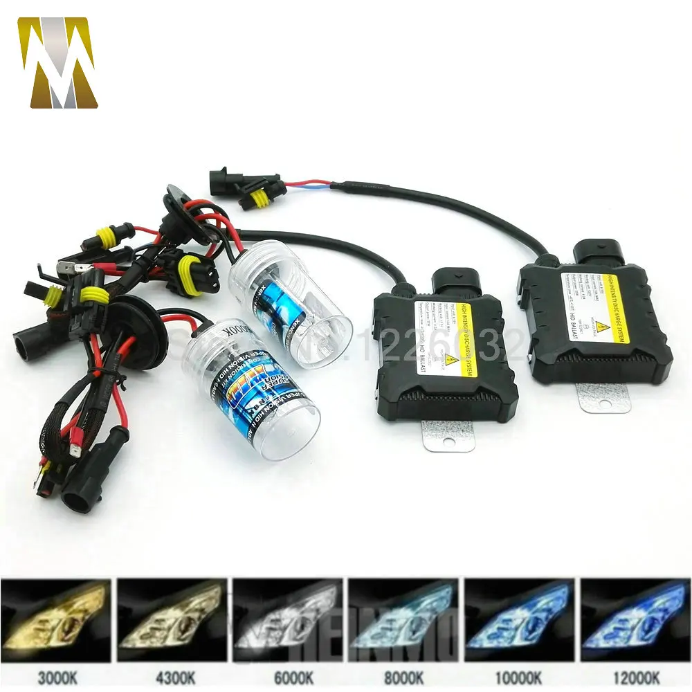 Farol do Carro Kit de Conversão Xenon Escondeu Auto Substituição h3 H4-1 h7 h9 H11 h8 h1 9005 9006 880 881 Hb3 Hb4 1 Par 55w Hid