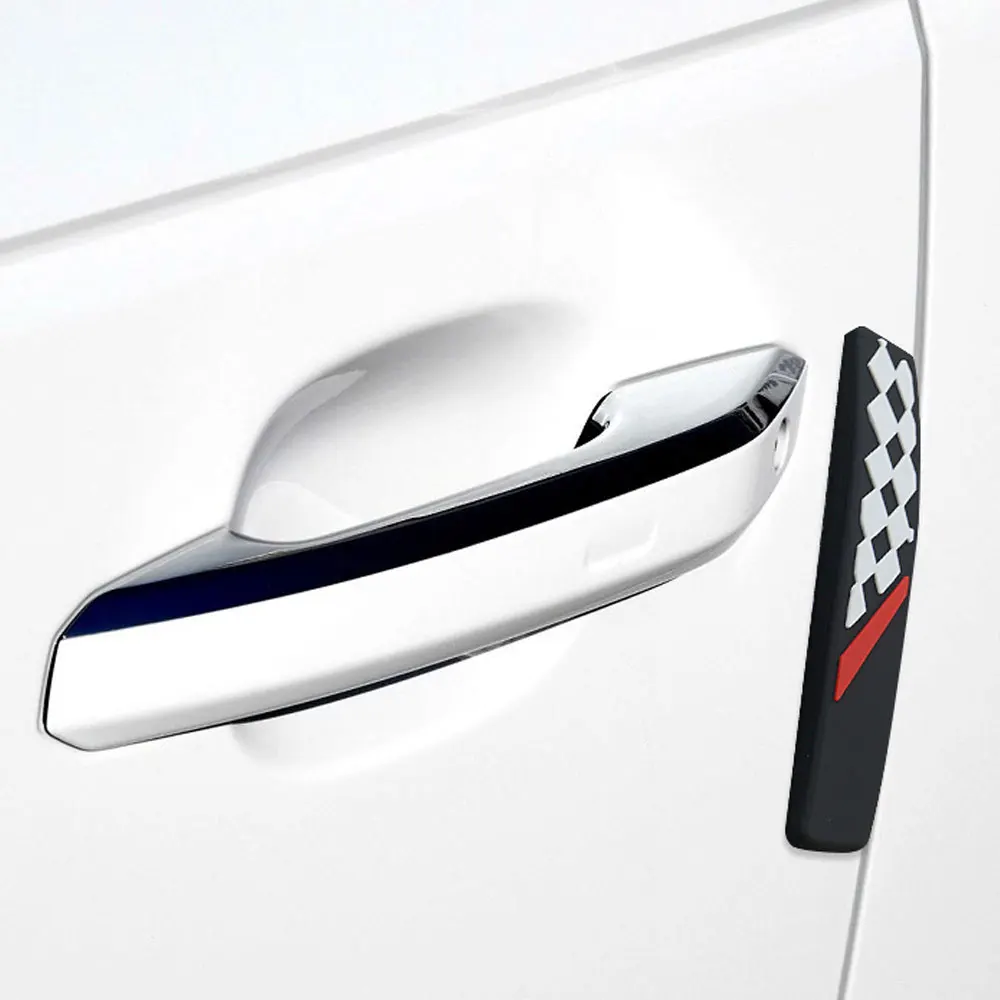 DSYCAR 4Pcs/Set Car Door Edge Guards Anti-Collision Sticker Edge Bar Crash-Proof Anti-Scratch Car Protector Door Protector