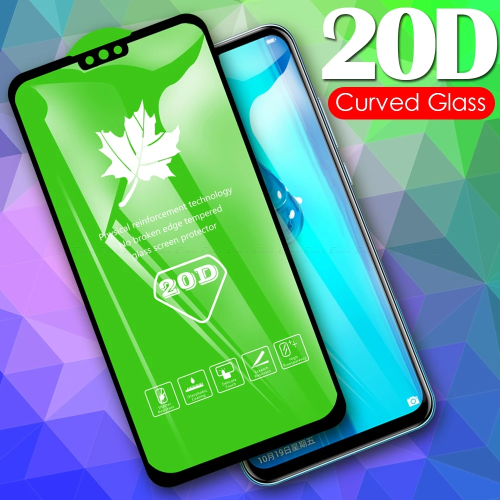 

20D Tempered Glass For Huawei Y9 Y7 Y6 Y5 Prime Pro Lite 2019 2018 Screen Protector Protective Film Full Cover Glass