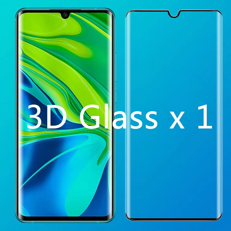 3D закаленное стекло для Xiaomi Mi Note 10 Pro защитный чехол для экрана CC9 Pro стекло для камеры для Xiaomi Mi Note 10 Pro CC9 - Цвет: 1 Pcs 3D Glass