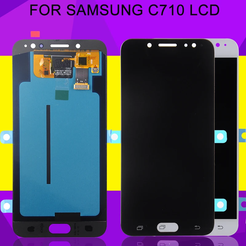 HH C710 Дисплей для Samsung Galaxy C8 ЖК-дисплей C7100 C710F / DS J7 PLUS C7 2017 ЖК-сенсорный экран