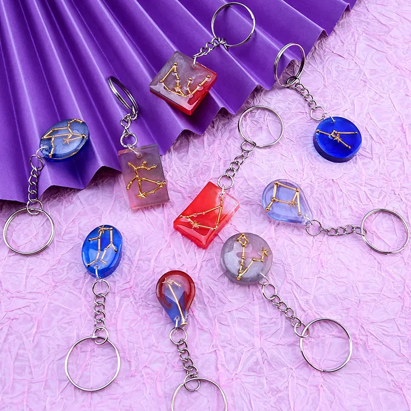 12 Grids Epoxy Resin Filling Colorful Love Heart Cross Resin Sequins For  DIY Pendant Keychain Making Supplies epoxy kit complet