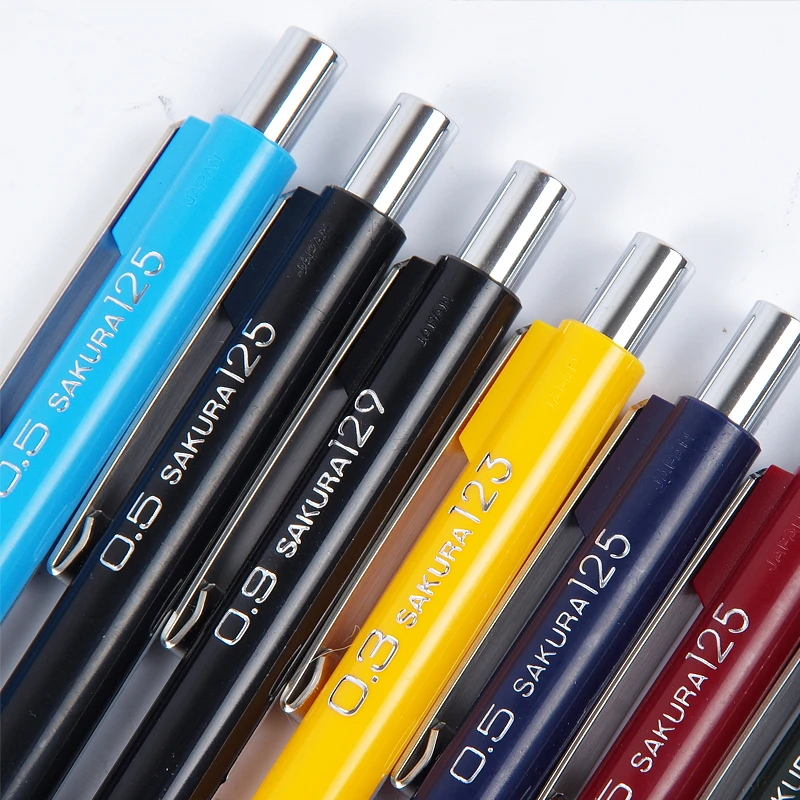 Sakura Mechanical Pencil 123 125 127 129 0.3 mm 0.5 mm 0.7 mm 0.9 mm Japan 5