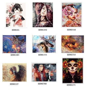 

new arrival DIY Painting By Numbers Girl Coloring By Numbers HandPainted Kits Drawing by numbers Canvas Pictures Home Decor