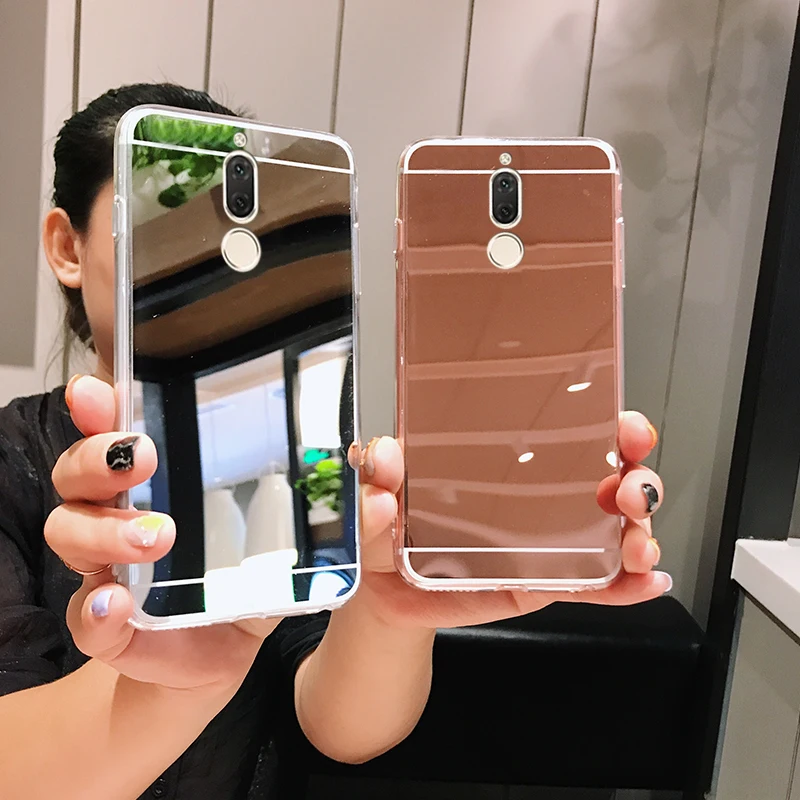 Зеркальный мягкий блестящий чехол для Huawei Mate 10 20 20X Lite Pro Nova 2i P Smart Plus 2018 2019 Y5 Y6 Y7 Y9