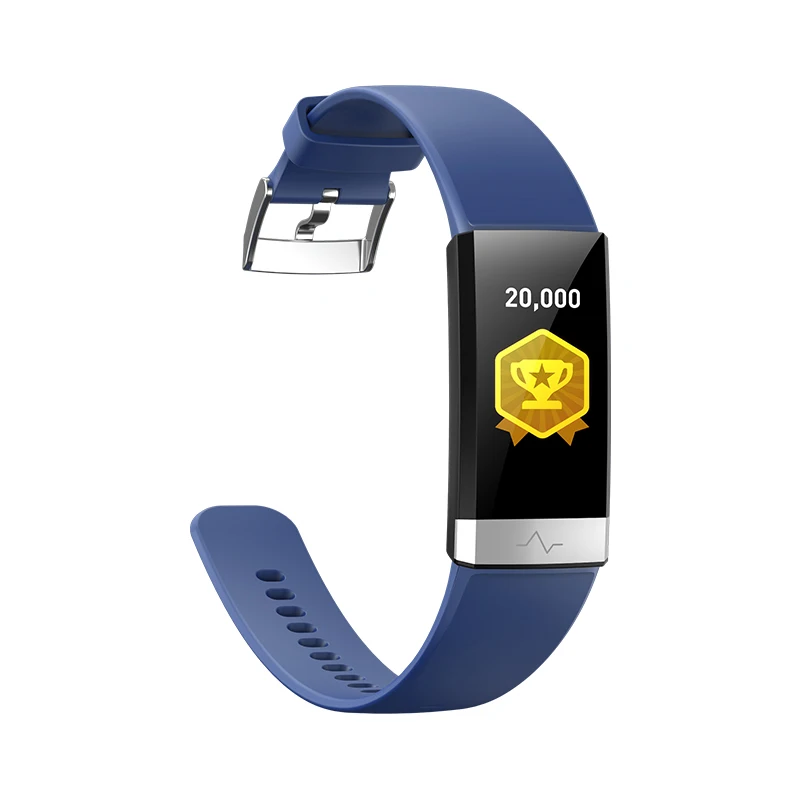 Interpad V19 ECG PPG Smart Braclet Men Women Sleep Activity Tracker Call Reminder Week Alarm Clock Passometer For Android IOS - Цвет: v19 Blue