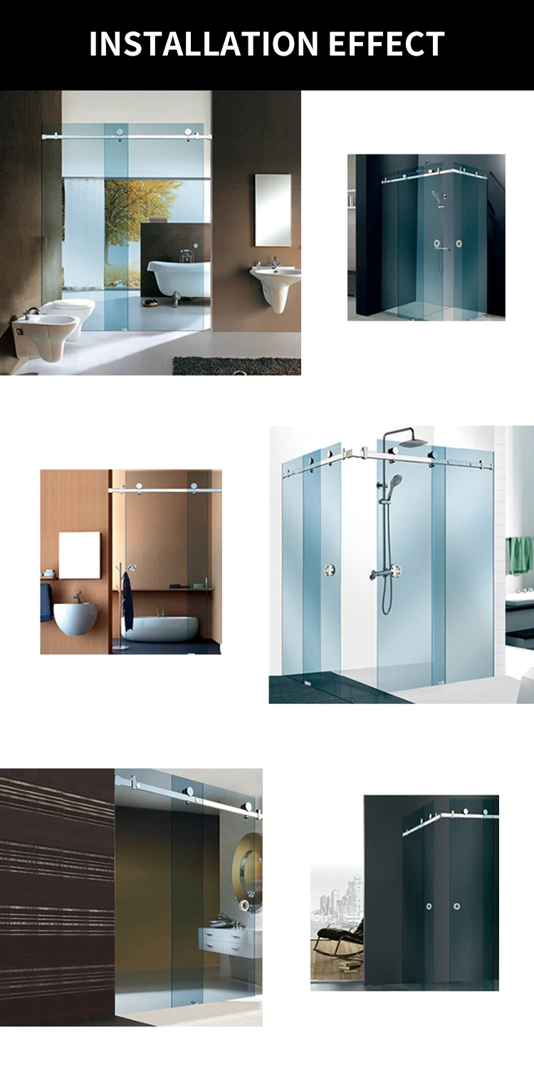1 set Stainless Steel Electroplated Shower Door Roller Bearing Shower Door Accessories Shower Cabin Room For Sliding Glass Door