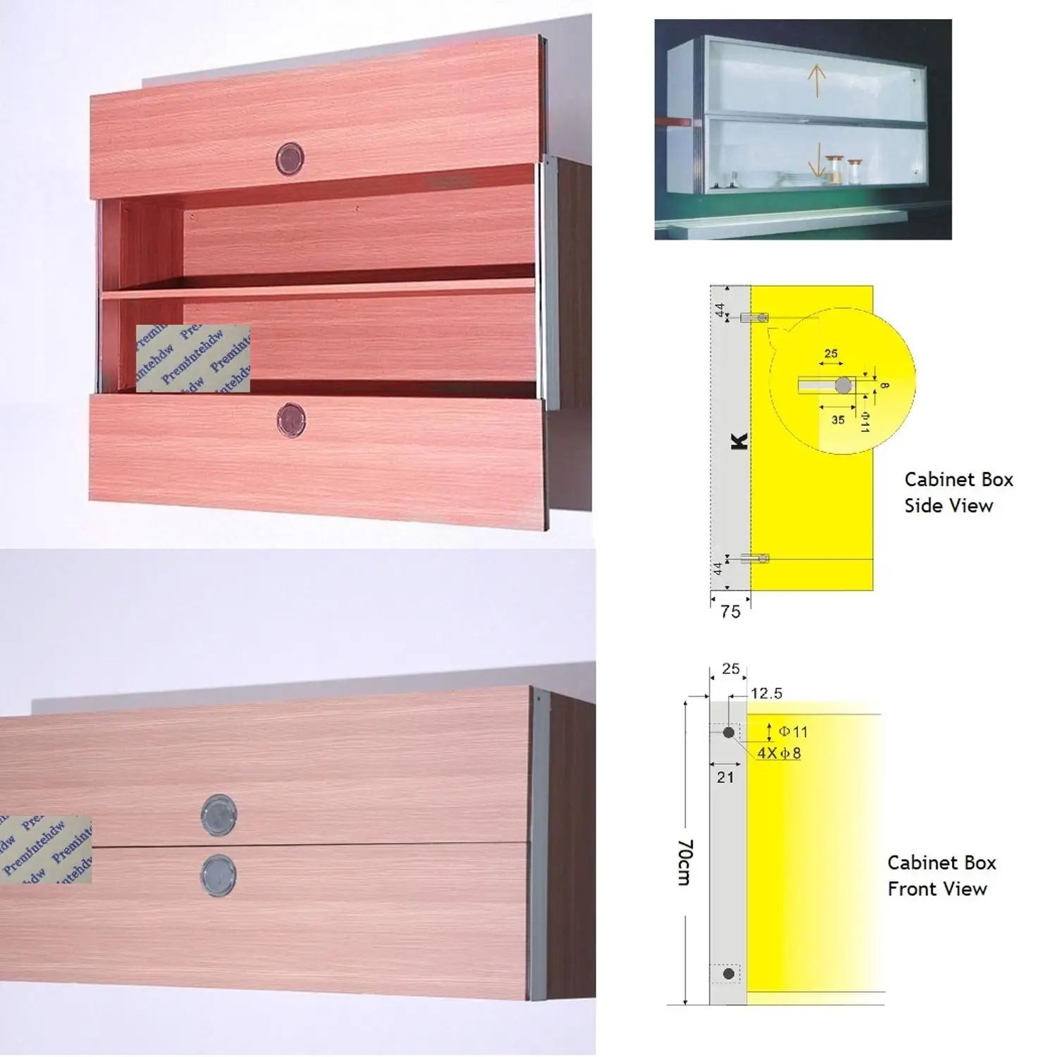 Алюминиевый вертикальный настенный шкаф раздвижные двери рельс бегунок слайдер двойной вверх вниз механизм натяжения двери синхронизация подъемник
