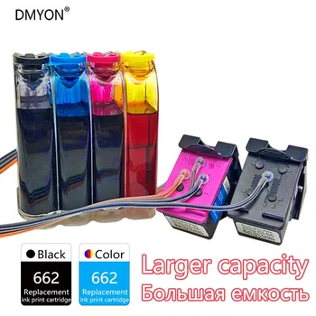 

DMYON CISS 662 Compatible for Hp Ink Cartridge Deskjet 1015 1515 2515 2545 2645 3545 4510 4515 4516 4518 662 Ink Cartridges