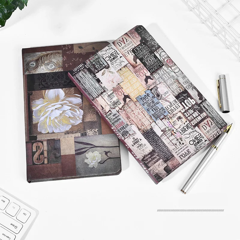 

Vintage Retro Notepad Agenda 2020 Planner Hardcover Travel Diary With Lined Paper Journal Color Printing Paper Gift Bible